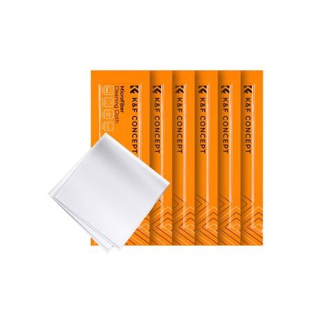 Paño de limpieza del filtro de la lente conjunto un paño de limpieza libre de polvo blanco paño seco 15 * 15 cm CPE con 6 pieza