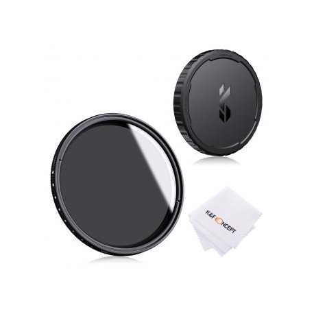 72mm Filtro Variabile ND2-400 y Tapa de Silicona