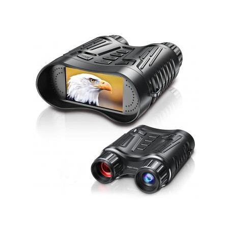 Gafas de visión nocturna NV2180 4K HD IR, pantalla TFT de 3,2", batería recargable integrada de 2600 maz, zoom digital de 8x, p