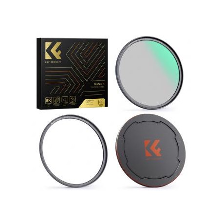 55mm Filtro Polarizador CPL Magnético + Anillo de Adaptador Magnético + Tapa de Lente Magnético, Serie Nano-X