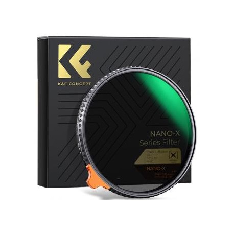 52mm Filtro 2 en 1 ND2-32 Variable(5 Pasos) y Black Mist 1/4, Serie Nano-X
