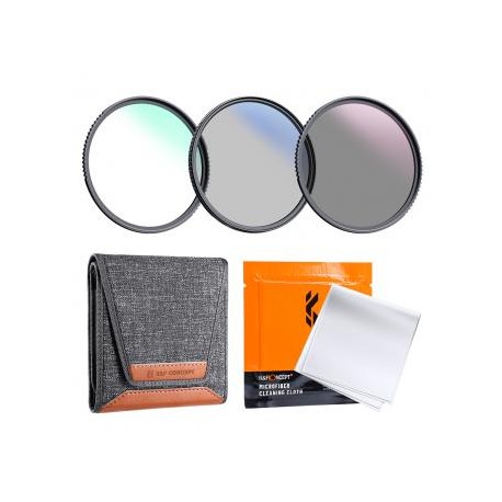 40.5mm Kit de Filtro de Lente MCUV+CPL+ND4 con Paño de Limpieza de Lente y Bolsa de Filtro