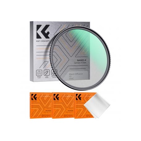 77mm Filtro Black Mist 1/2 Efecto Cine con 18 Recubrimientos Multicapa, Serie Nano-K