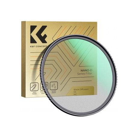 62mm Filtro Black Mist 1/4, de Alta Definición, Anti-Reflejo, Serie Nano-D