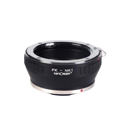 Lentes Pentax K a Nikon 1 Adaptador de montura de lente K&F Concept M17201 Adaptador de lente