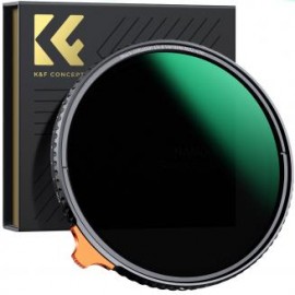 49mm Filtro Black Mist 1/4 & ND2-400 Variable 2 en 1, Serie Nano-X