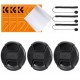 58mm Tapa del Objetivo para Cámara Centro Pinch con Leash*3 + Microfibra Paño de Limpieza al Vacío*3 + Anti-Pérdida de Cuerda*3
