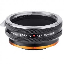 Anillo adaptador K&F Concept Canon EF Lens Mount to Fujifilm X Camera Body, lacado mate, EF-FX IV PRO