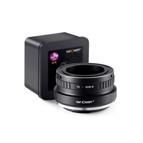 Adaptador de lente de alta precisión de lente de la serie T2 a cámara Canon con montura RF, T2-EOS R