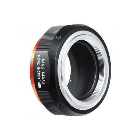Adaptador de lentes de alta precisión M42-M4/3 PRO (naranja) Adaptador de lentes K&F Concept M10125