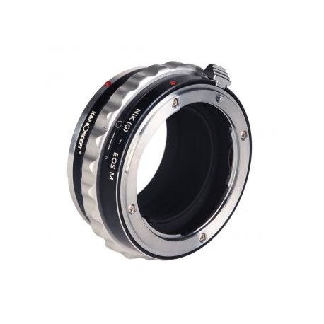Lentes Nikon G/F/AI/AIS/D a Canon EOS M Adaptador de montura de lente K&F Concept M18141 Adaptador de lente