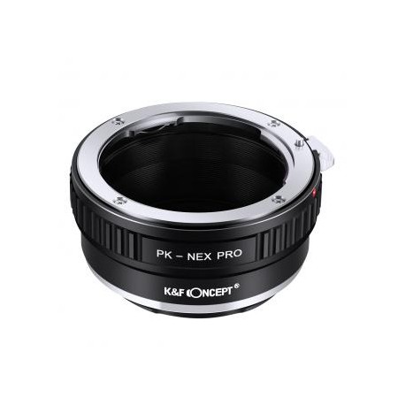 Lente Pentax PK a cuerpo de cámara Sony PRO K&F Concept adaptador de montura de lente