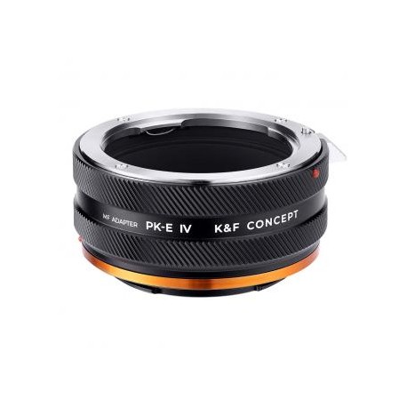 K&F Concept Anillo adaptador de montura de lente Pentax K a cuerpo de cámara Sony E, laca mate, PK-E IV PRO