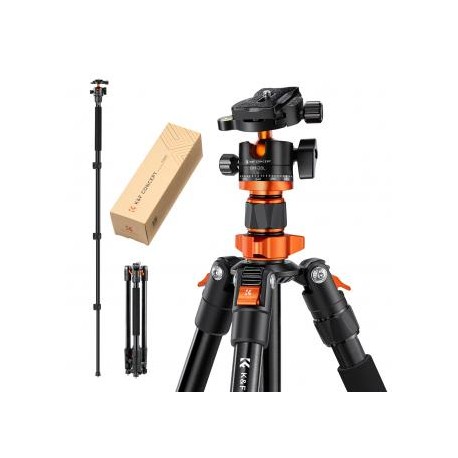 158cm Trípode de Aluminio para Cámara + Rótula de Bola, Carga 10kg - K254A1+BH-28L(SA254M1)