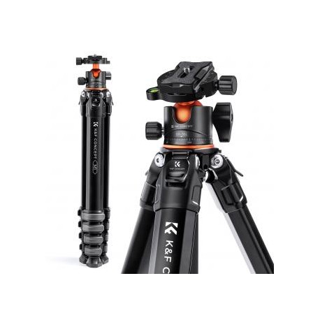 177cm Trípode de Aluminio para Cámara + 35mm Rótula de Bola, Carga 15kg - M1+BH-35L