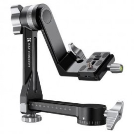 Cabezal de cardán de trípode Cabezal panorámico de 360° de alta resistencia de aleación de aluminio CNC con placa de liberación