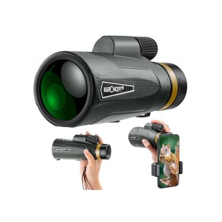 YH1250 12*50 HD Telescopio Monocular IP65 a prueba de agua, binoculares de enfoque fácil de alta potencia para observación de a