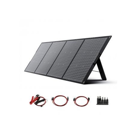 Paneles solares portátiles de 200w para centrales eléctricas, cargadores solares plegables de 24v con soportes ajustables, cone