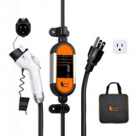 Cargadores de vehículos eléctricos NEMA clase 5 - 15 1 (apoyo clase 2), 110v - 240v 16 amps, con extensión de 16 pies, compatib