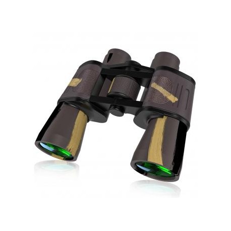 Binoculares militares de alta potencia 20x50, prisma BAK4, lente FMC, compacto HD profesional para adultos y niños, visión noct